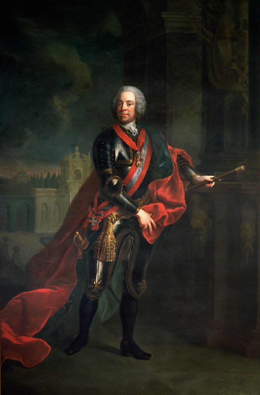 Comte Leopold Joseph von Daun (1705-66), maréchal et commandant en chef autrichien pendant la guerre de Sept Ans, battant Frédéric le Grand au siège de Kolin - Austrian School