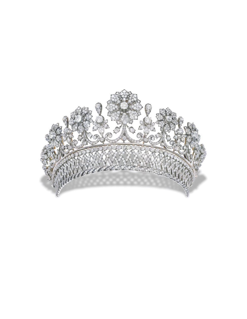 Diadème antique en diamants de Kochert - Austrian School