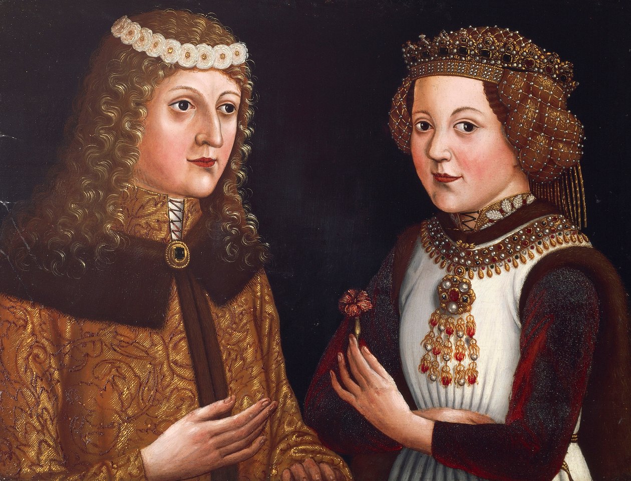 Ladislas Posthume roi de Bohême et Madeleine de Valois - Austrian School