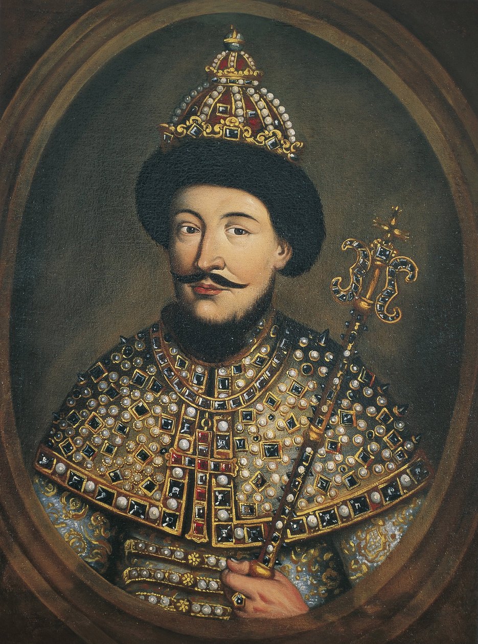 Portrait du tsar Alexis I Mikhaïlovitch de Russie 1629-1676, années 1670 - Austrian master