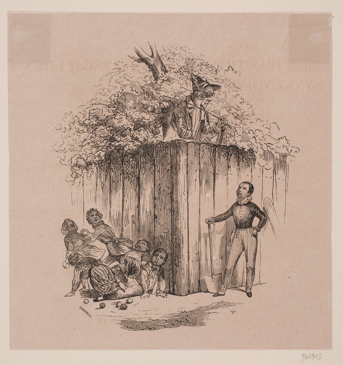 Enfants volant des pommes - Axel Theodor Kittendorff