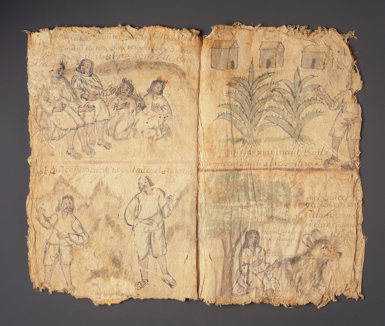 Codex Techialoyan, Coyotepec Coyonazco, Mexique - Aztec