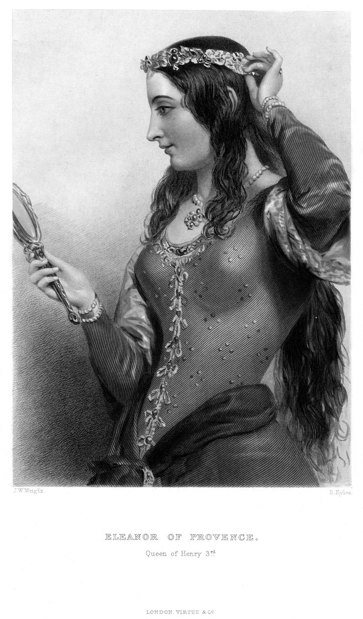 Éléonore de Provence vers 1223-1291, reine consort du roi Henri III, XIXe siècle - B. Eyles