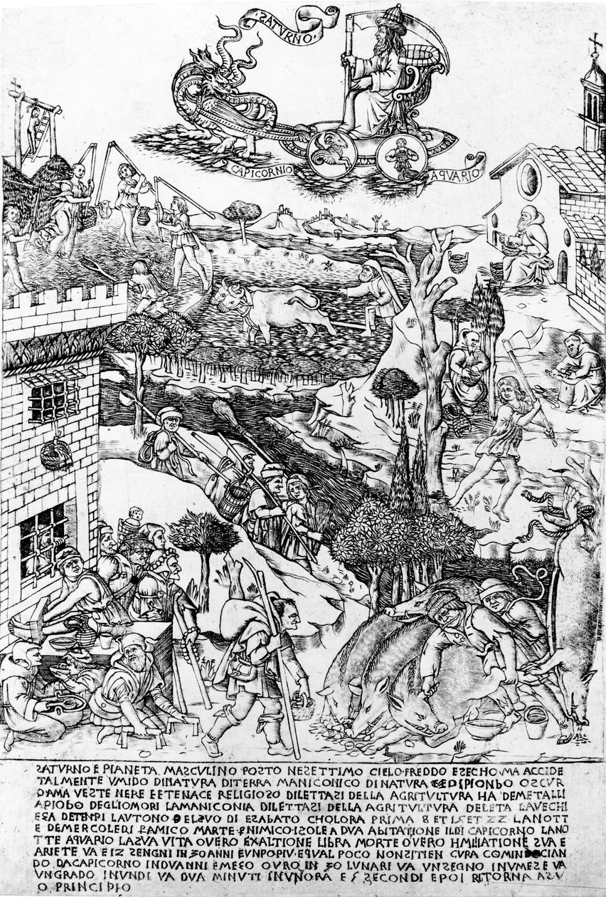 Saturne, vers 1464 - Baccio Baldini