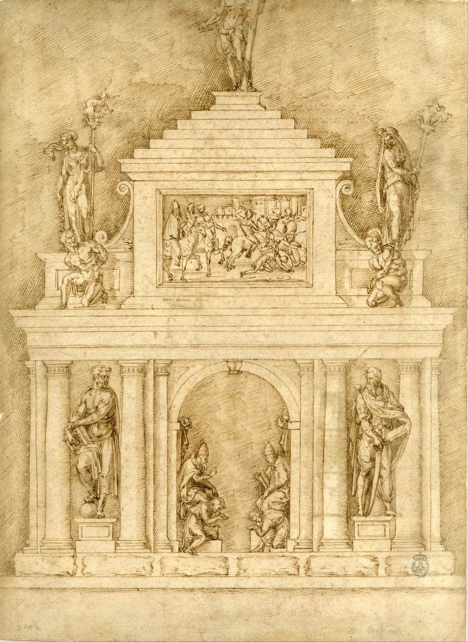 Projet pour les tombes de Léon X et Clément VII - Baccio Bandinelli
