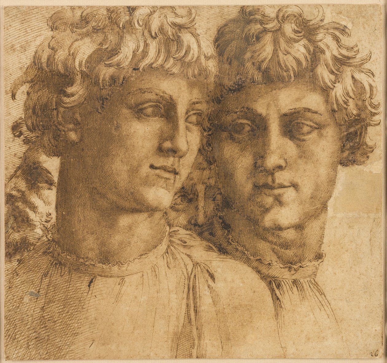 Deux études de la tête d