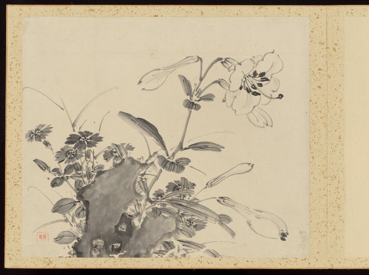 "Élégance raffinée aux quatre saisons" (Shiji seiga), album de peintures de fleurs - Baiitsu Yamamoto