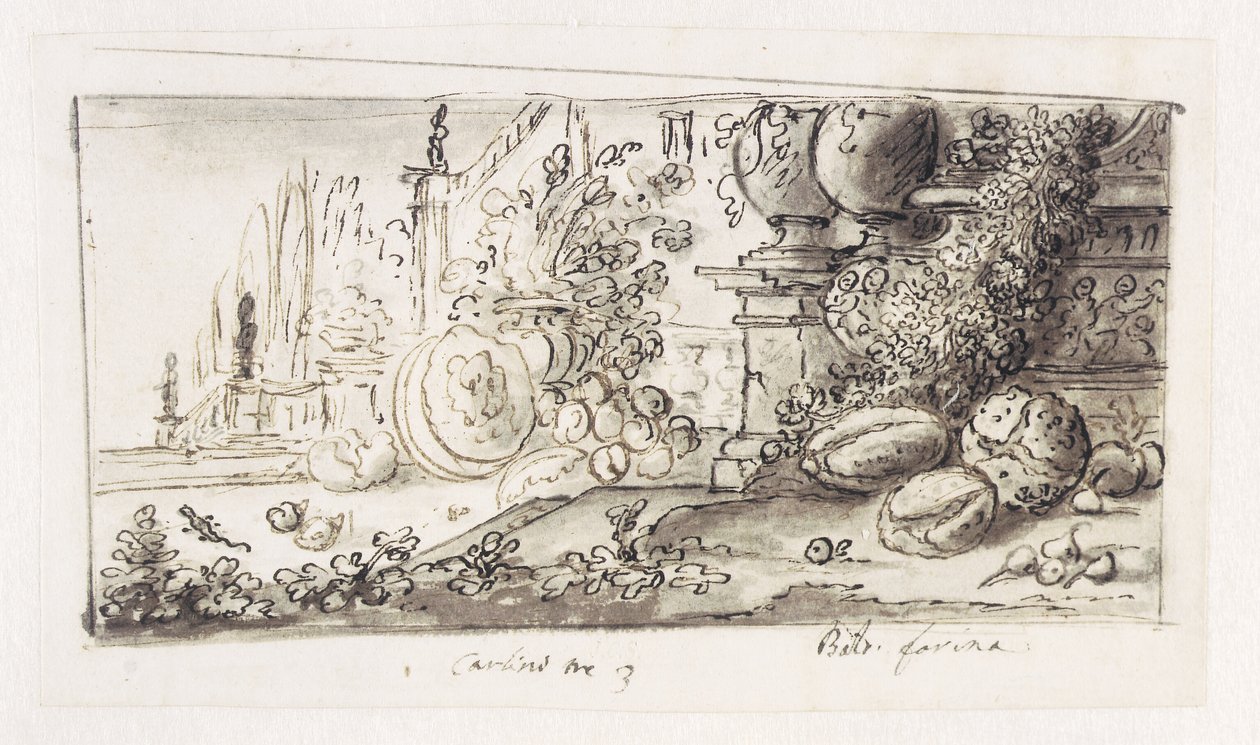 Nature morte dans un parc - Baldassare Farina