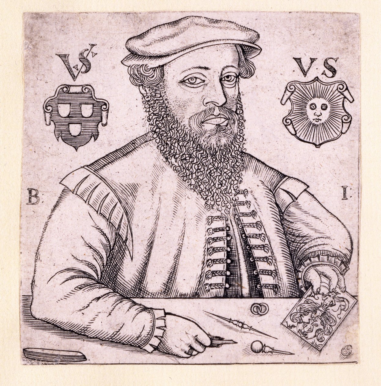 Portrait de Virgil Solis, publié à Nuremberg 1562 - Balthasar Jenichen