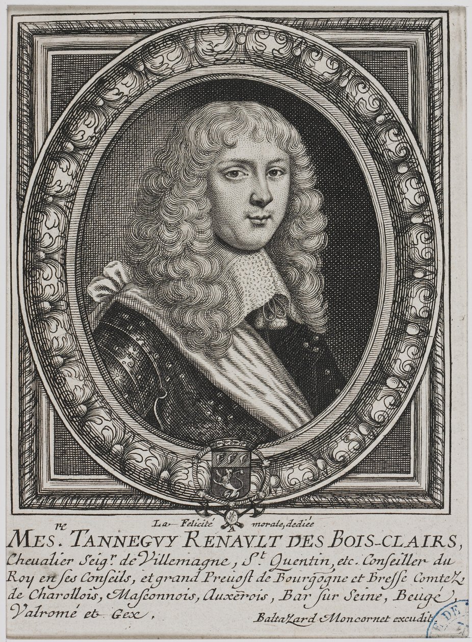 Portrait de Tanneguy Regnault des Boisclairs par Balthasar Montcornet - Balthazar Moncornet