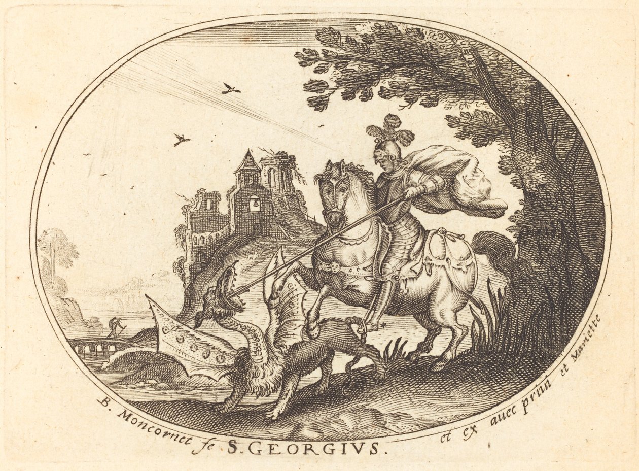 Saint Georges et le Dragon - Balthasar Moncornet
