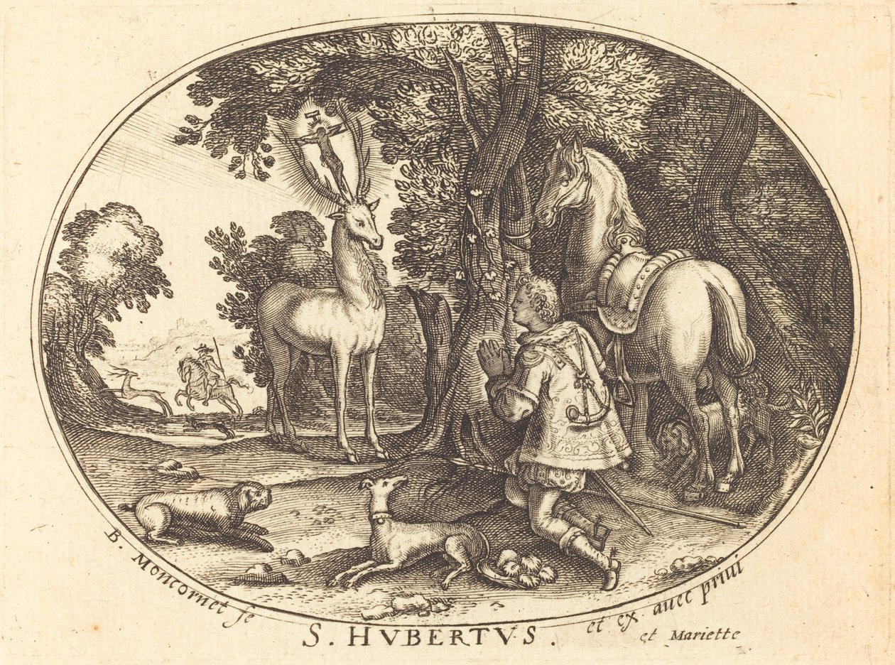 La Vision de Saint Hubert - Balthasar Moncornet