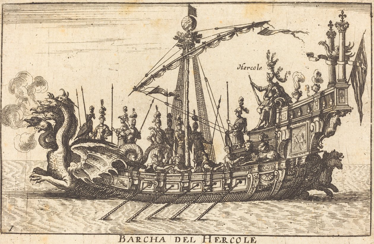 Barcha del Hercole - Balthasar Moncornet after Remigio Cantagallina