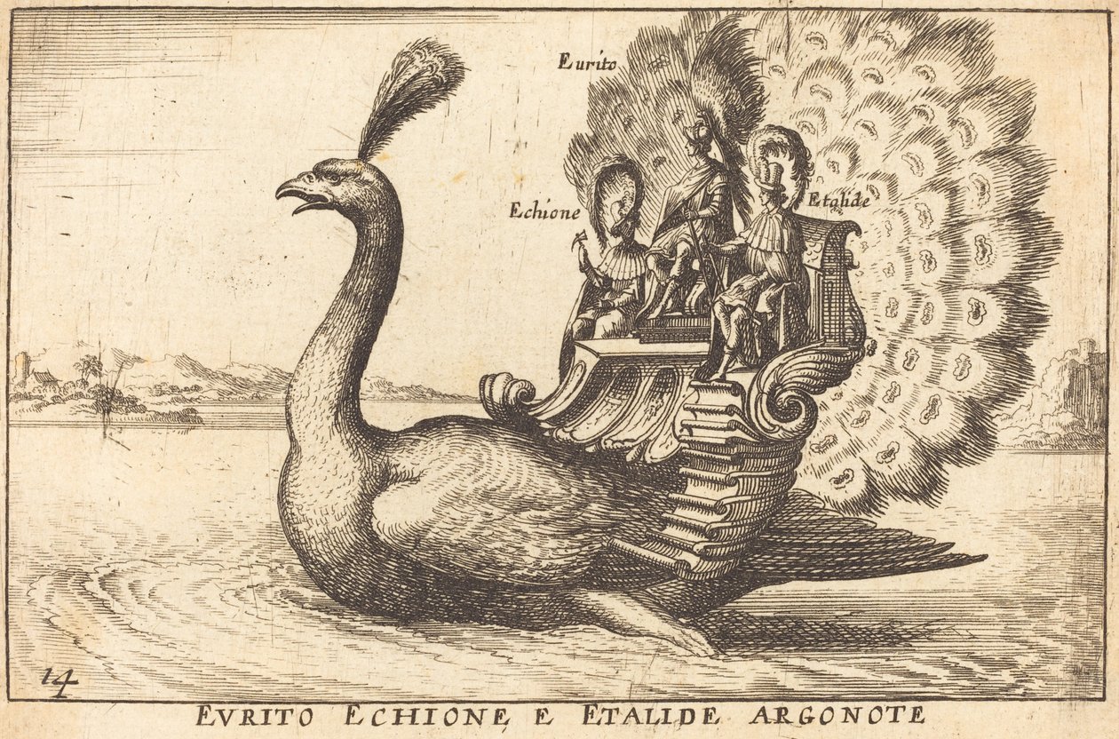 Evrito Echione et Etalide Argonote - Balthasar Moncornet after Remigio Cantagallina