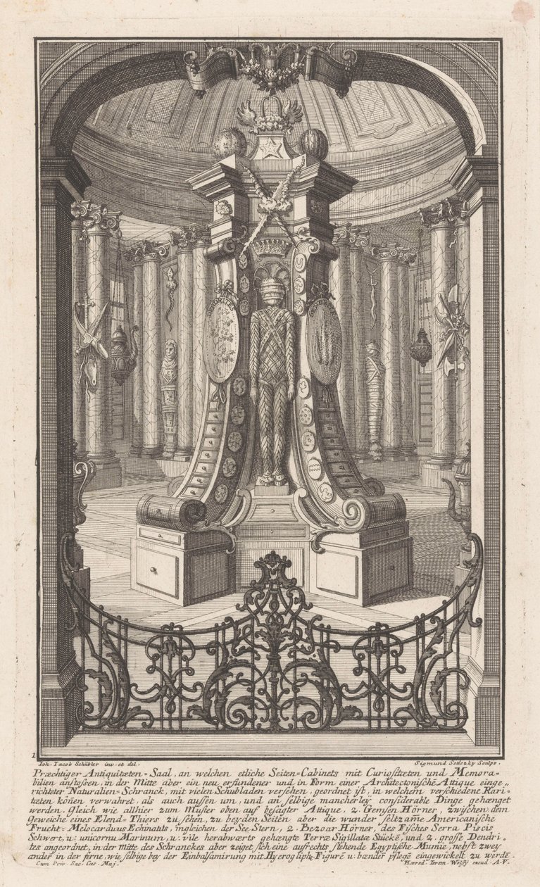 Salle des antiquités - Balthasar Sigmund Setletzky