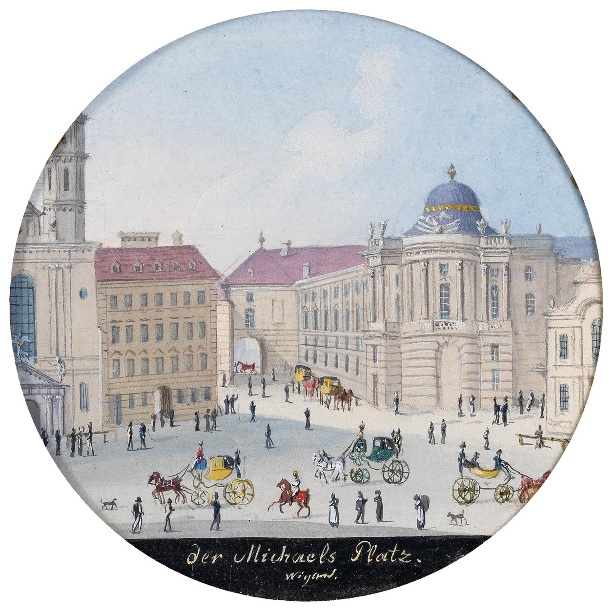 La place Saint-Michel à Vienne - Balthasar Wigand
