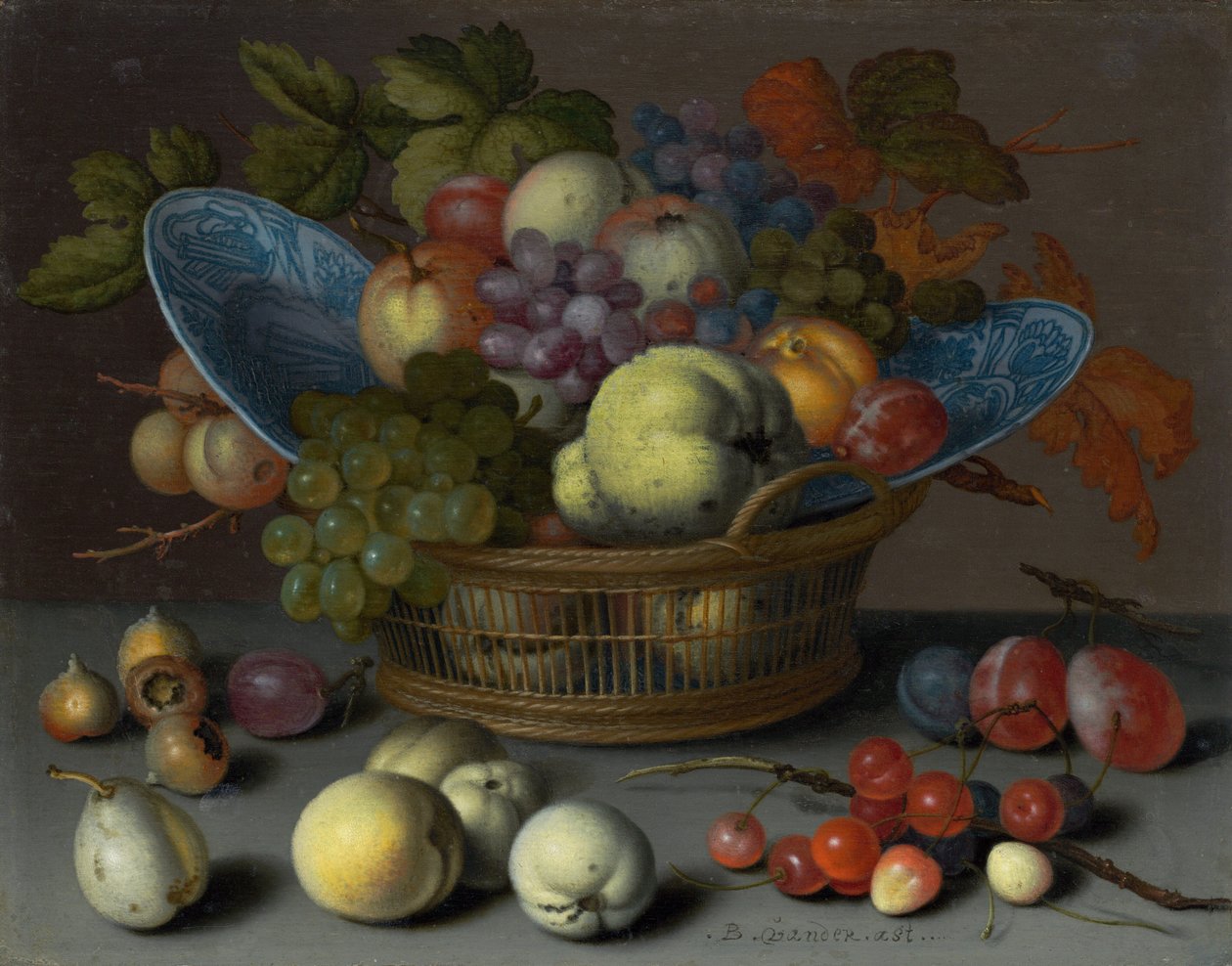 Corbeille de fruits, vers 1622 (huile sur panneau) - Balthasar van der Ast