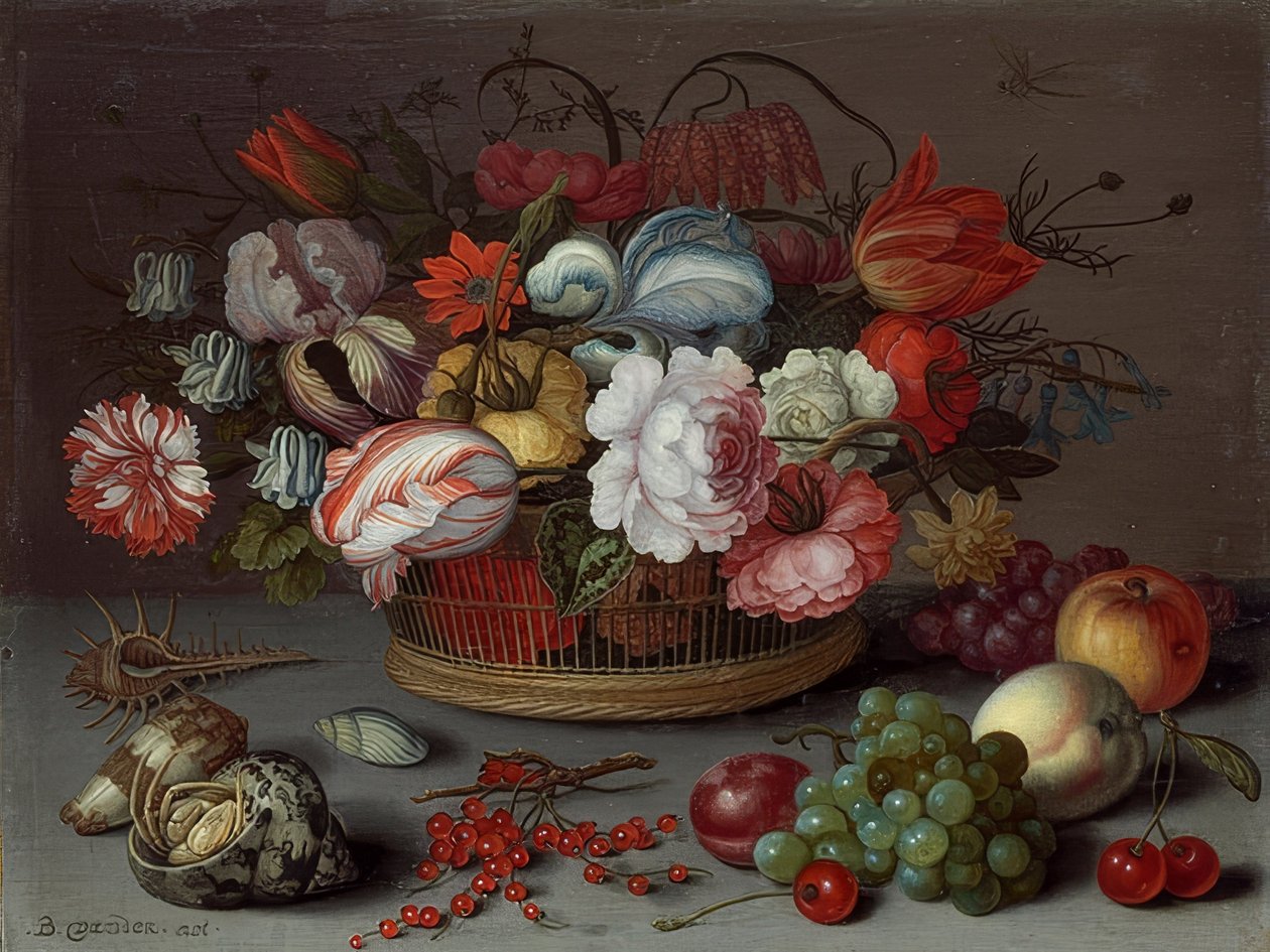 Panier de fleurs - Balthasar van der Ast