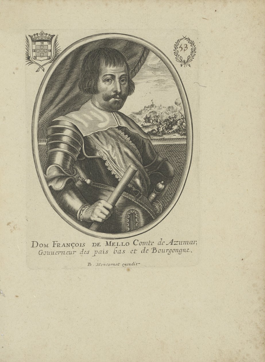 Francisco Manuel de Mello 1608-1666, vers 1640-1650 - Balthazar Moncornet
