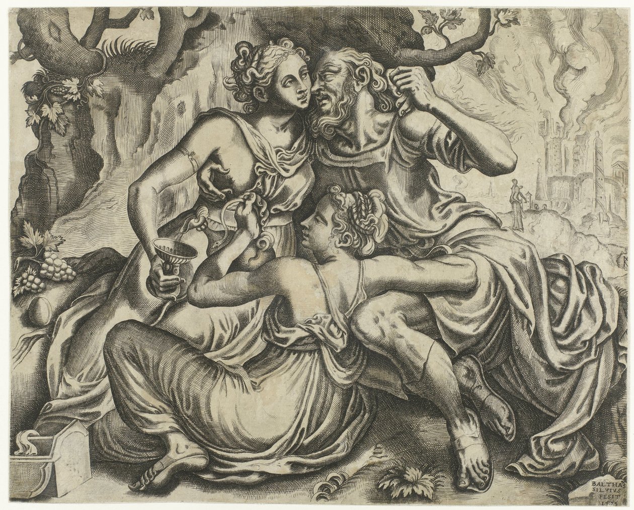 Loth et ses filles - Balthazar van den Bos