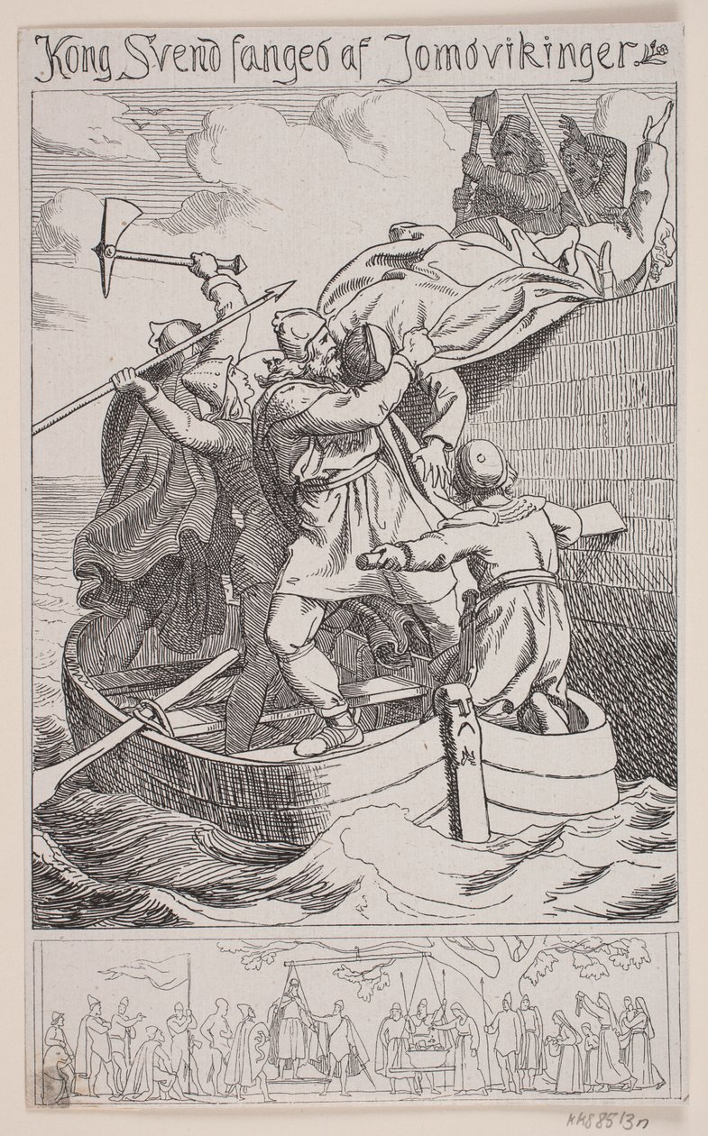 Le roi Svend capturé par les Jomsvikings - Balzer Dahl