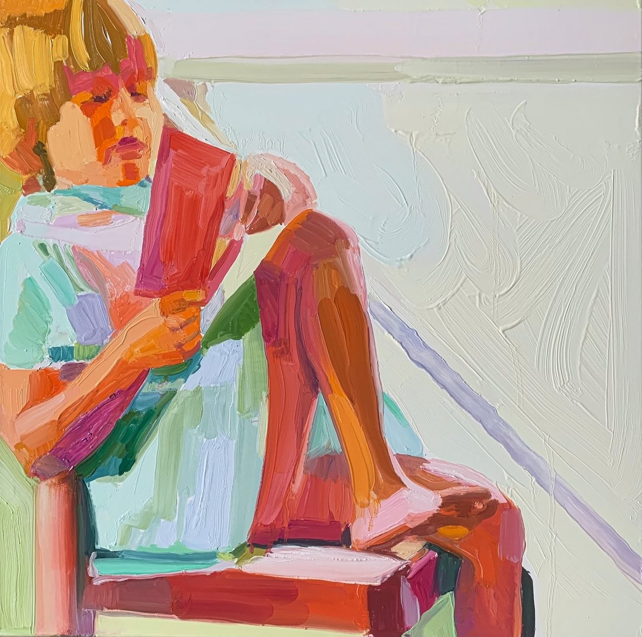 Sans titre 7, 2021 (huile sur toile) - Barbara Hoogeweegen