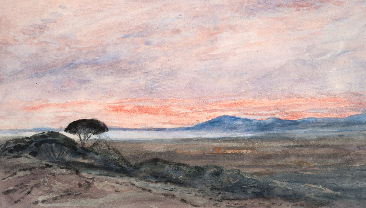 Paysage : Coucher de soleil - Barbara Leigh Smith Bodichon
