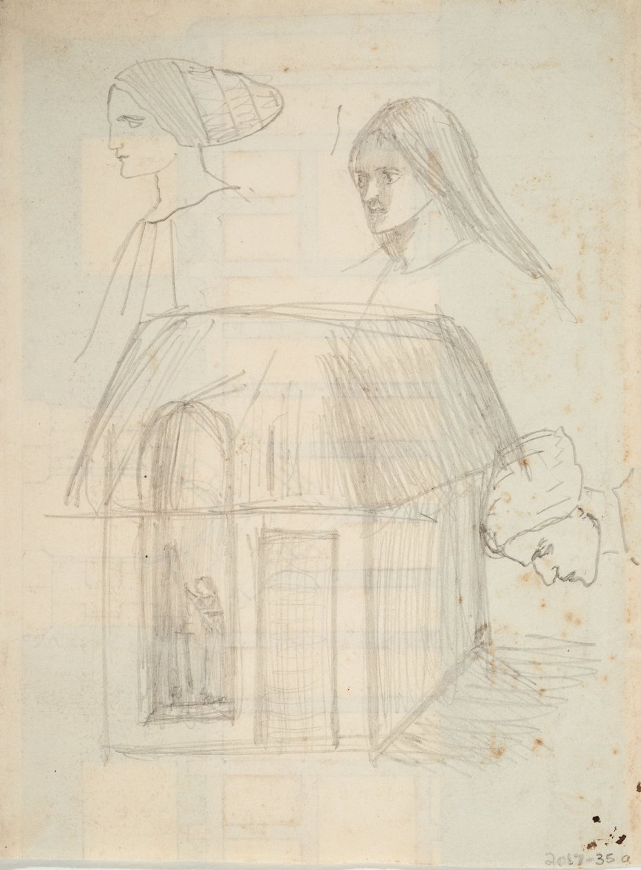 Croquis architectural non identifié - Barbara Leigh Smith Bodichon