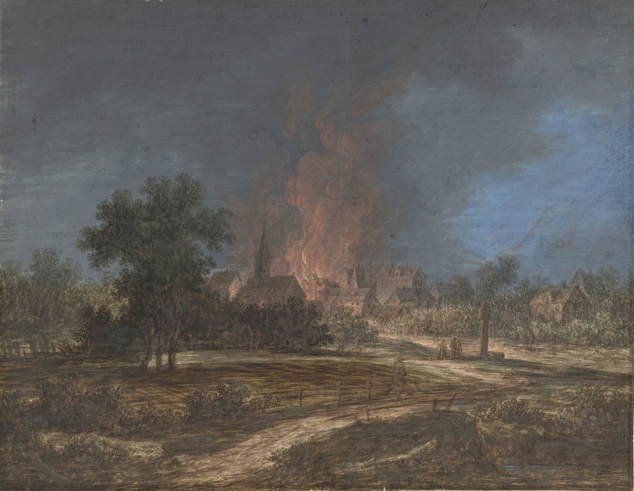 Incendie dans un village - Barbara Regina Dietzsch