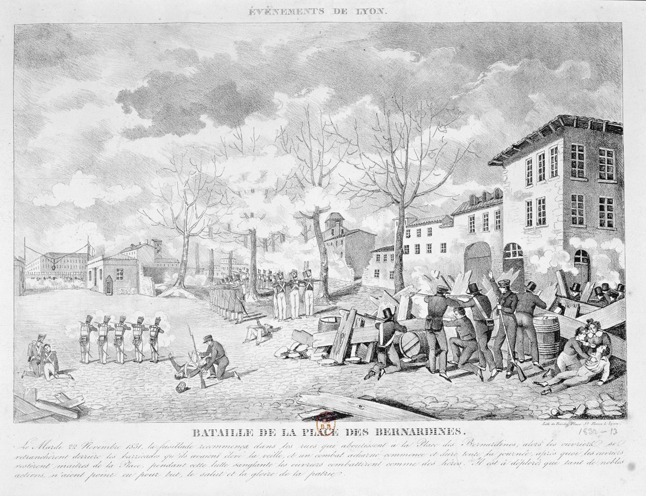 Révolte des ouvriers de la soie de Lyon, 22 novembre 1831, 1832 - Bardoz