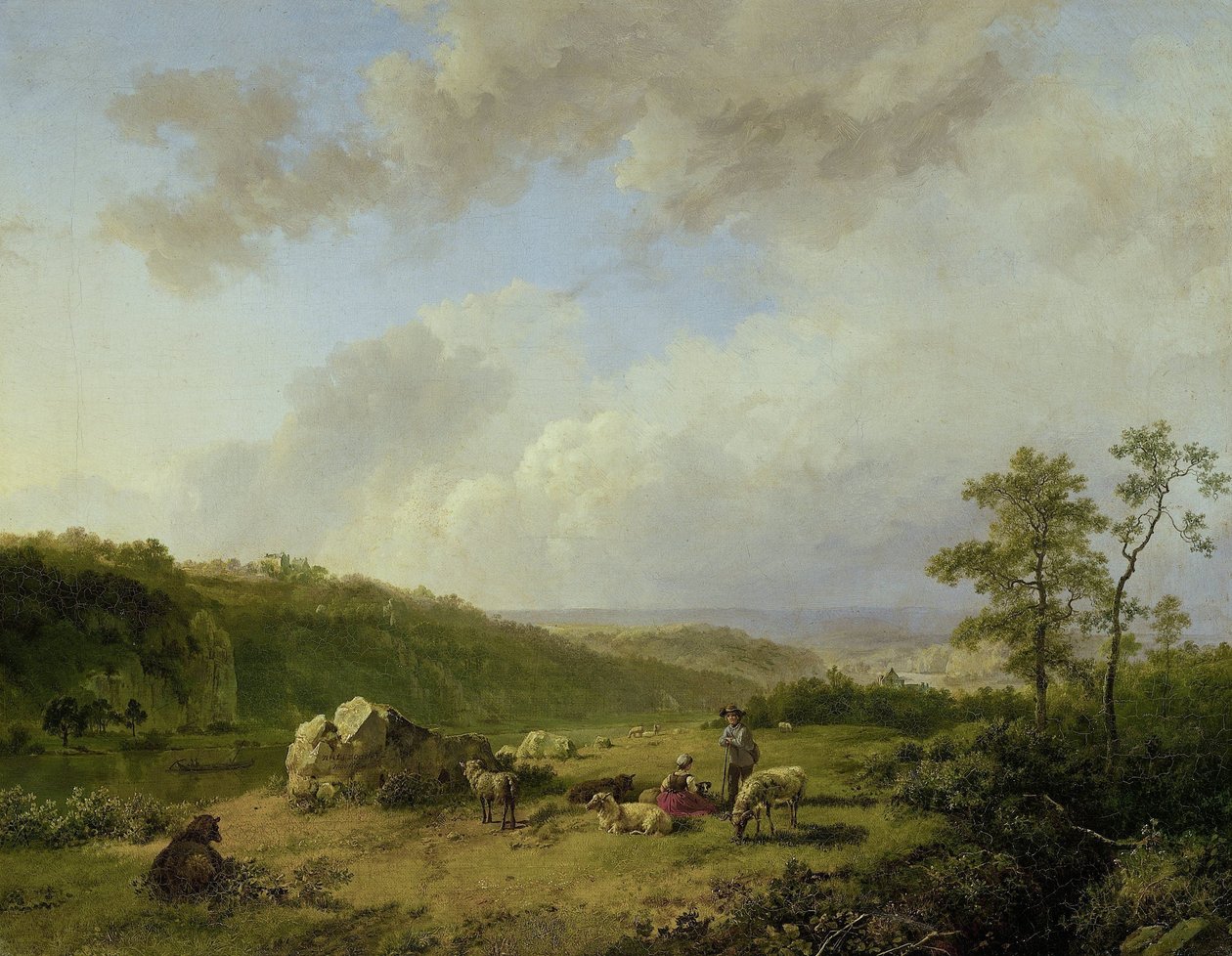 Paysage avec une tempête menaçante - Barend Cornelis Koekkoek