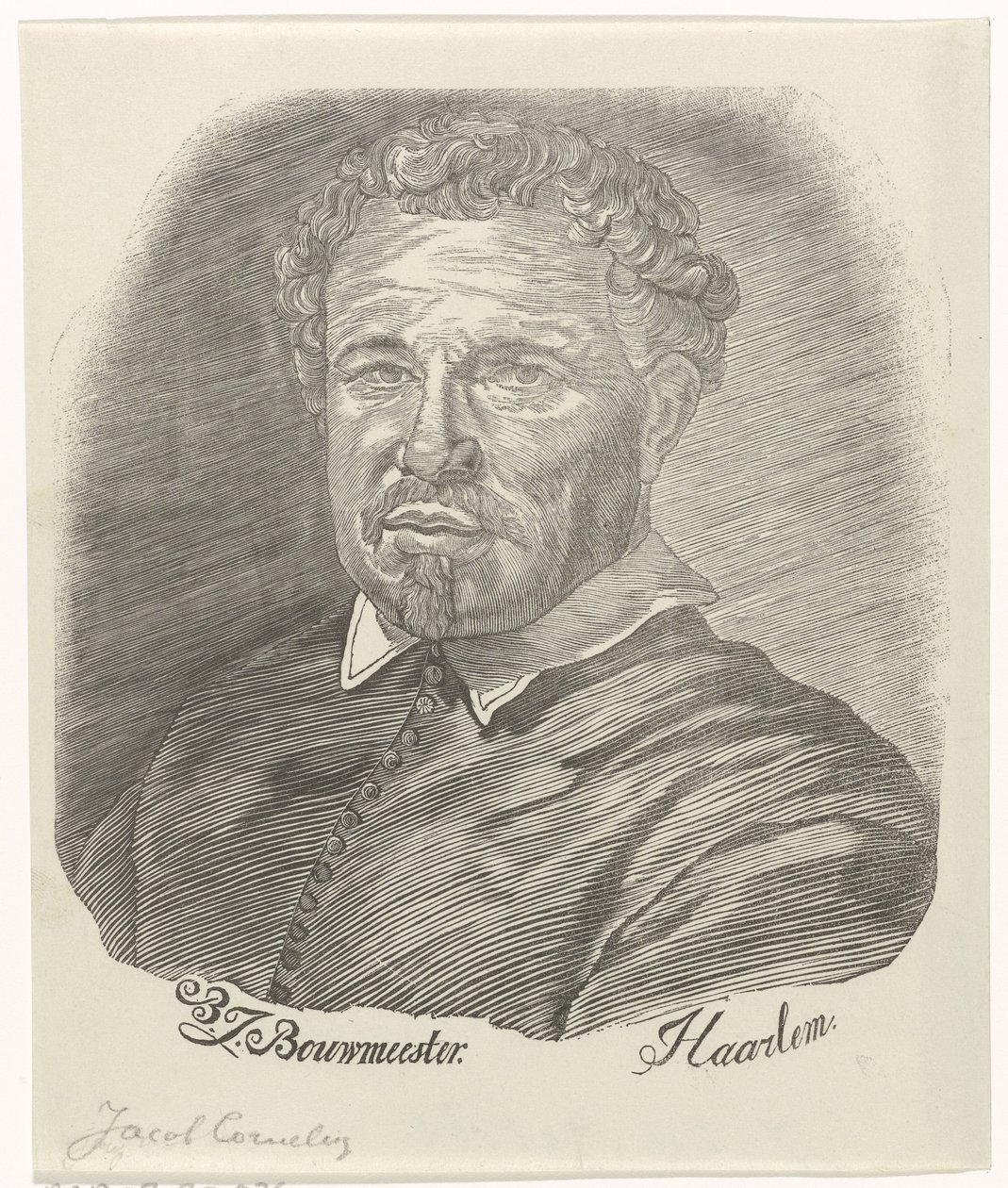 Portrait de Jacob Cornelisz. - Barend Johannes Bouwmeester