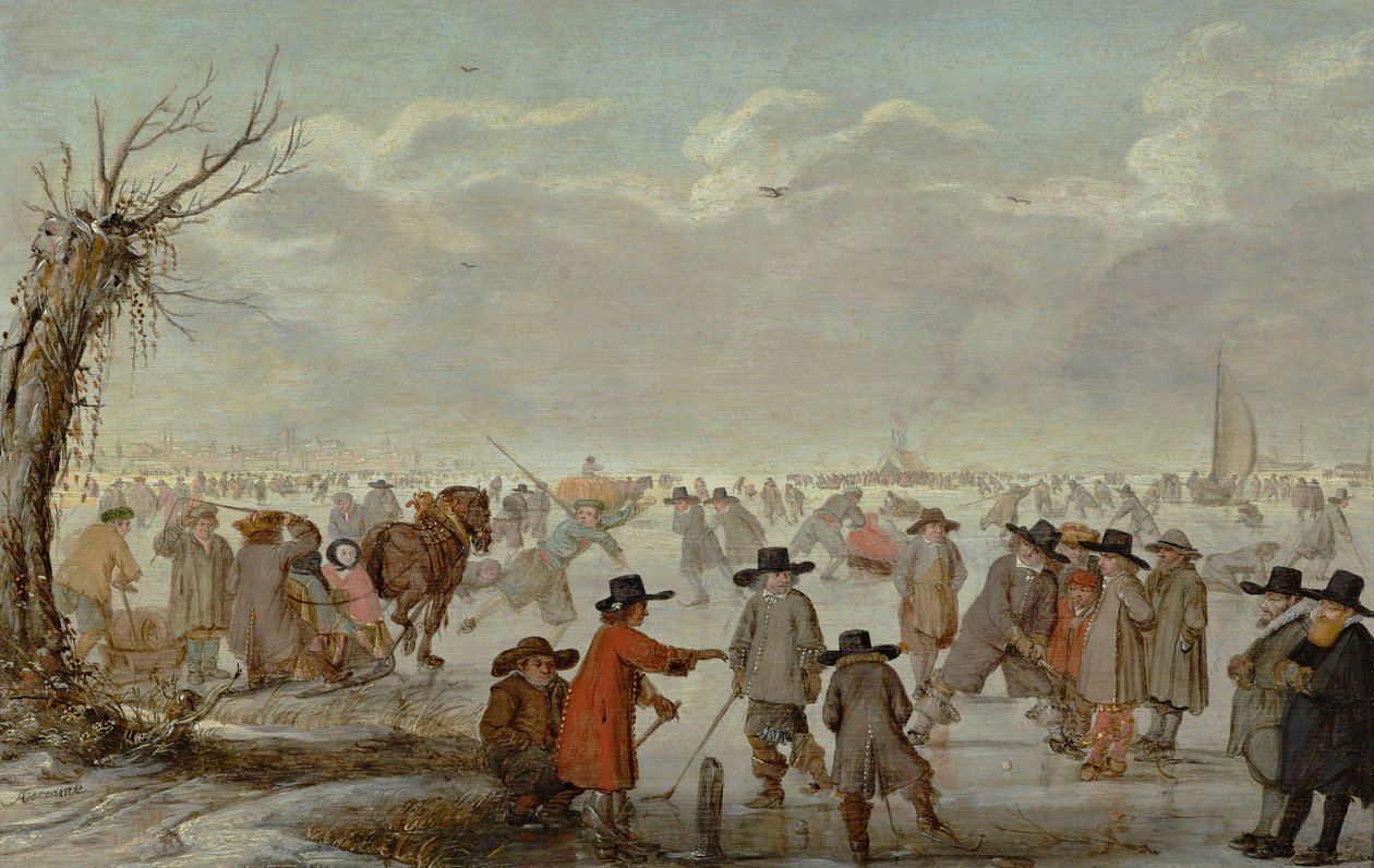 Jeux sur la glace - Barent Avercamp