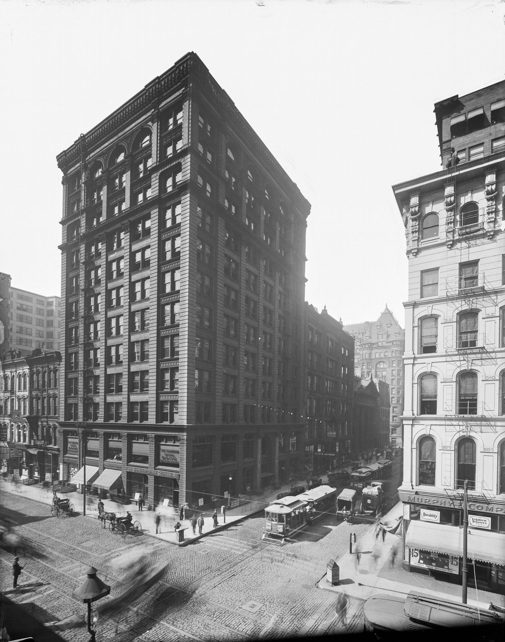 105 West Monroe Street, Chicago, Illinois, USA, c.1895 (photo n/b) - Barnes and Crosby