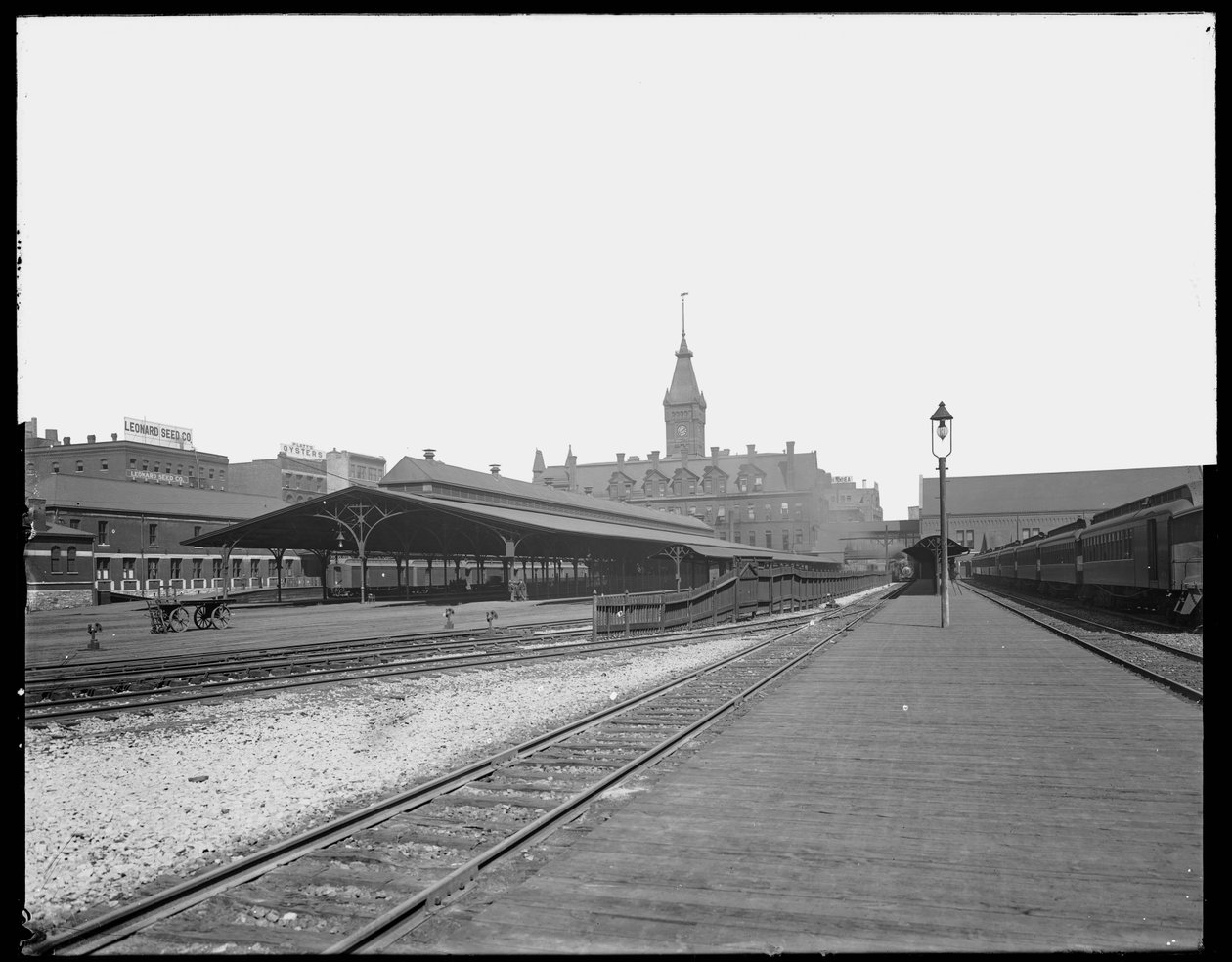 Gare de Wells Street, Chicago, Illinois, États-Unis, c.1905 - Barnes and Crosby