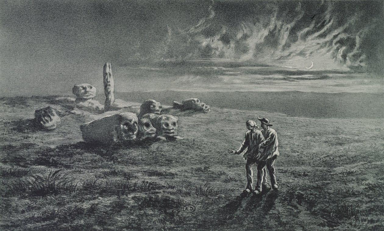 Les Pierres Sottes, illustration pour Légendes Rustiques par George Sand - Maurice Sand