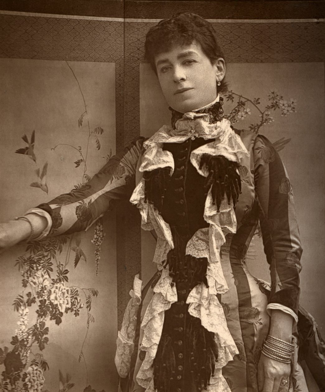 Actrice britannique Lady Monckton dans Jim the Penman, 1886 - Barraud