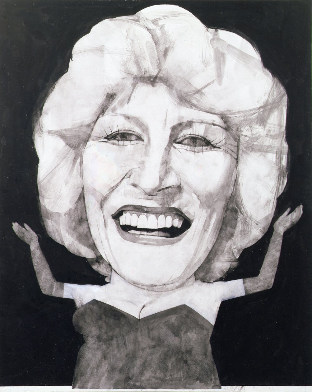 Portrait de Faith Brown, 1970s - Barry Fantoni