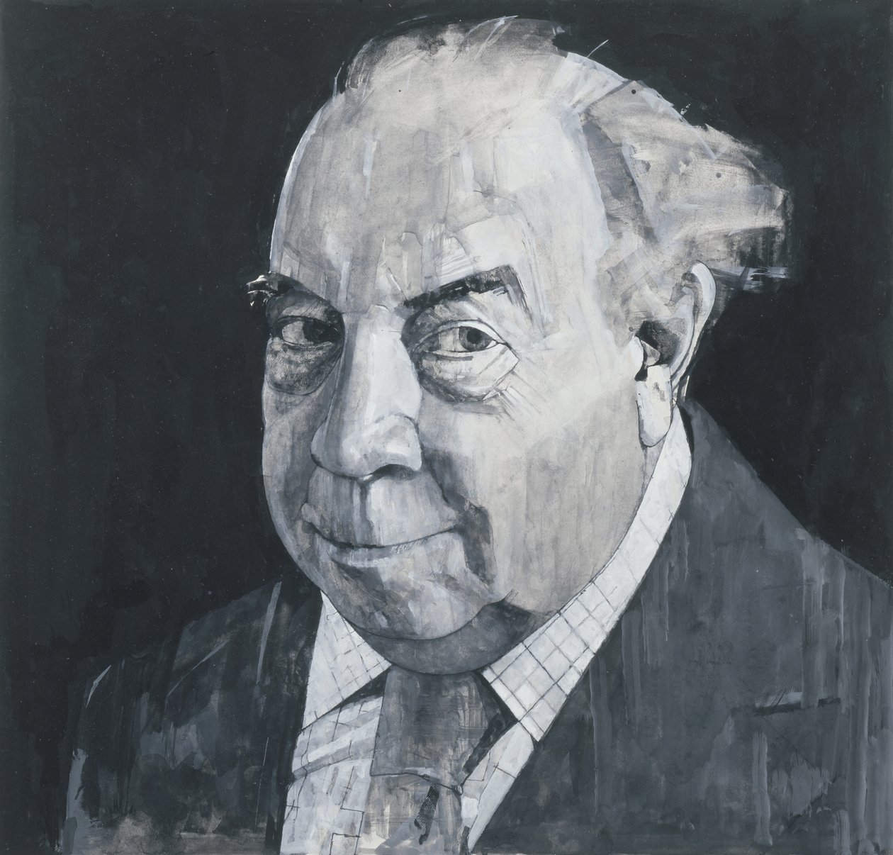 Portrait de J.B. Priestley, illustration pour The Listener, 1970s - Barry Fantoni