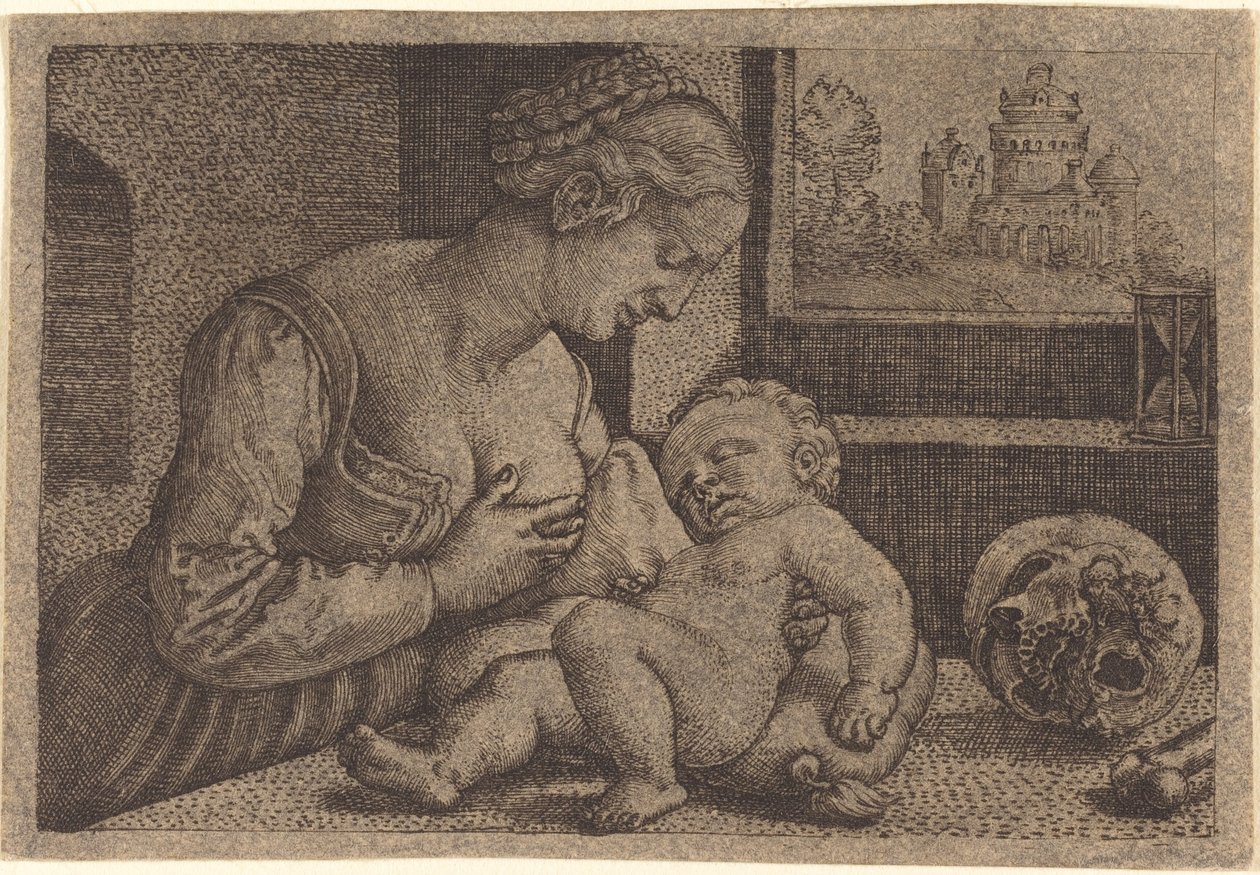 Madonna avec crâne - Barthel Beham