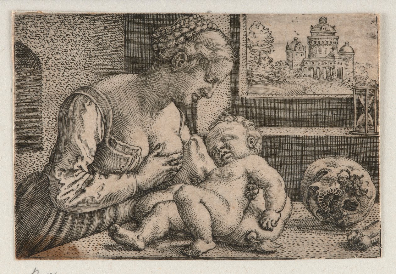 La Vierge à la tête de mort - Barthel Beham
