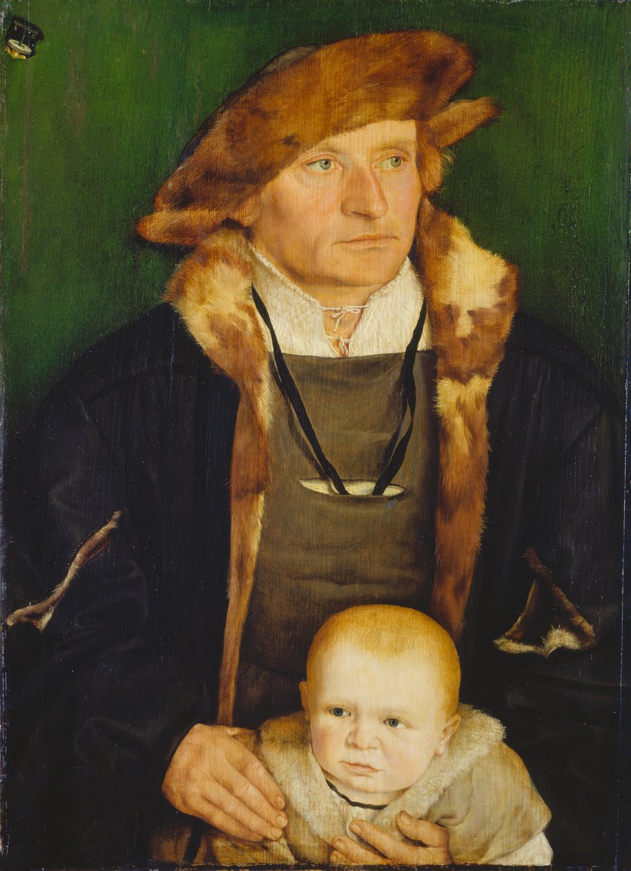 Portrait de Hans Urmiller et de son fils - Barthel Beham