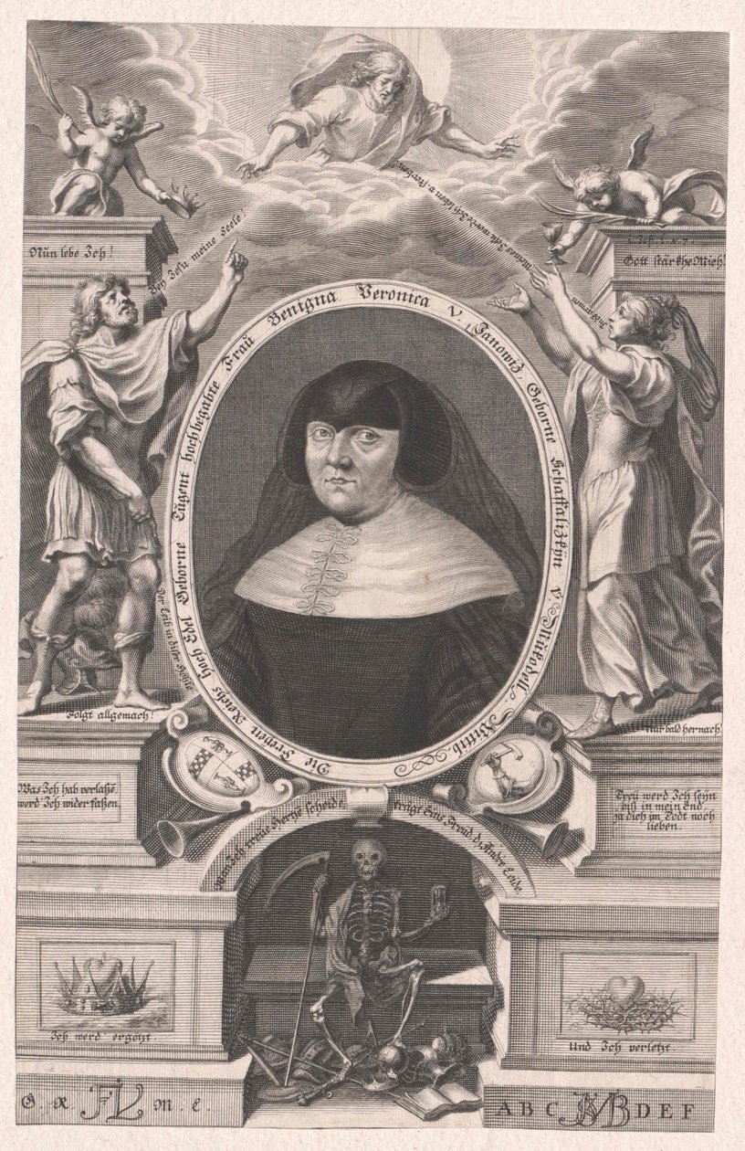 Benigna Veronica Schaffalizky von Mukodell (gravure) - Bartholomäus Kilian
