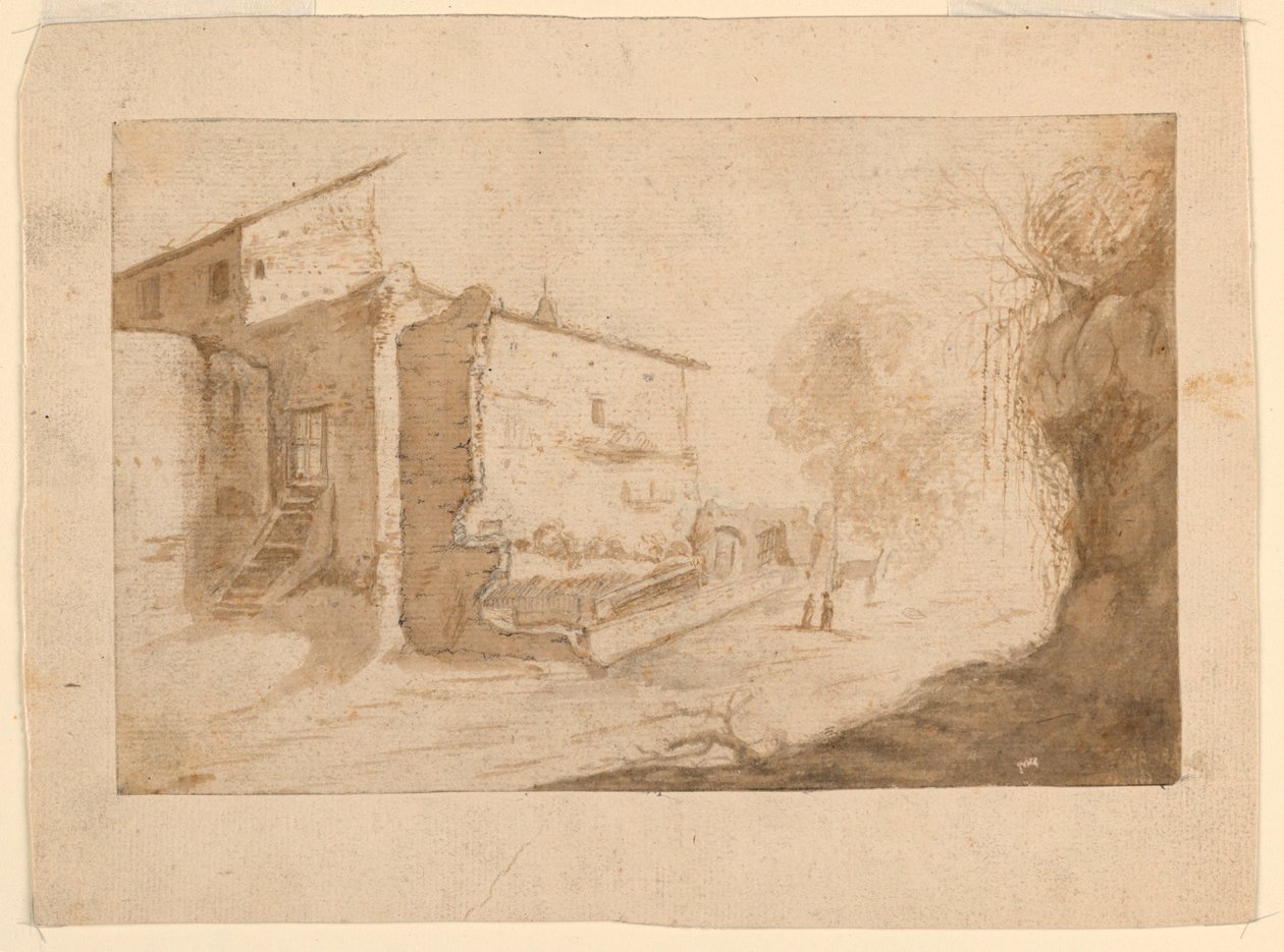 Village italien - Bartholomeus Breenbergh