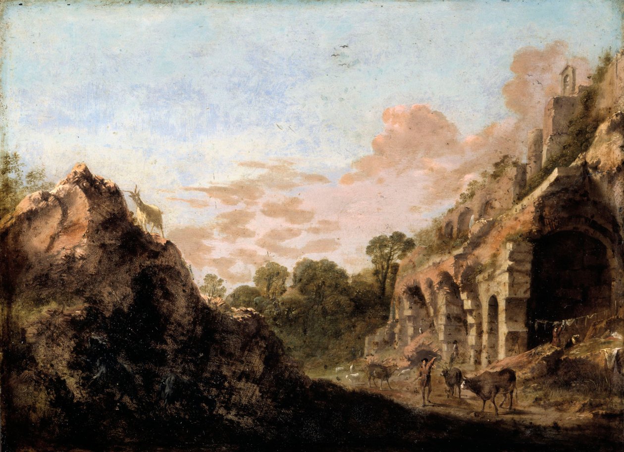 Paysage avec des ruines - Bartholomeus Breenbergh