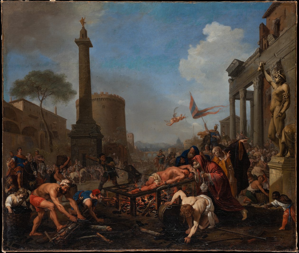 Le martyre de saint Laurent - Bartholomeus Breenbergh