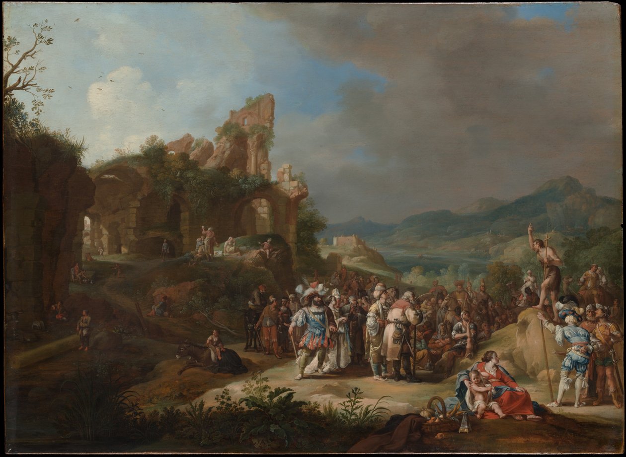 La prédication de Jean-Baptiste - Bartholomeus Breenbergh