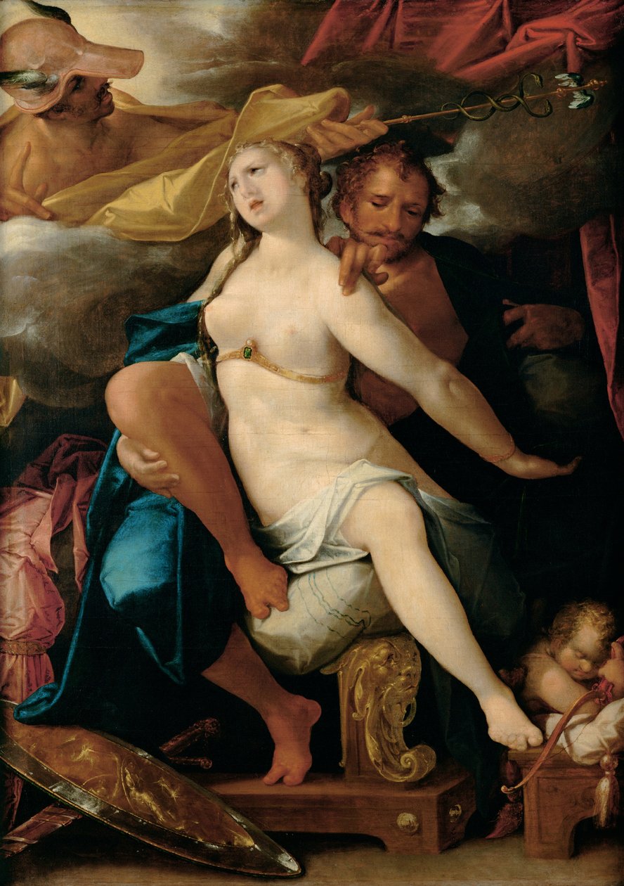 Vénus et Mars avertis par Mercure, vers 1586 - Bartholomaeus Spranger