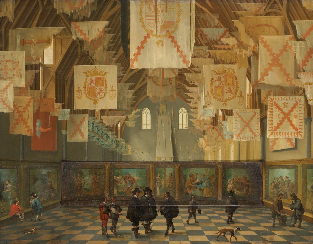 La Grande Assemblée de 1651 dans la Grande Salle du Binnenhof, La Haye - Bartholomeus van Bassen