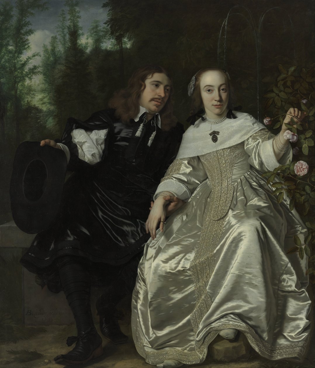 Néerlandais : Abraham del Court et sa femme Maria de Kaersgieter Abraham del Court et sa femme Maria de Kaersgieter - Bartholomeus van der Helst